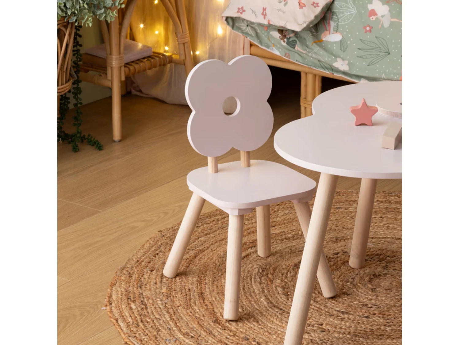 Stuhl Kinder rosa 47,5x27x26,5 cm