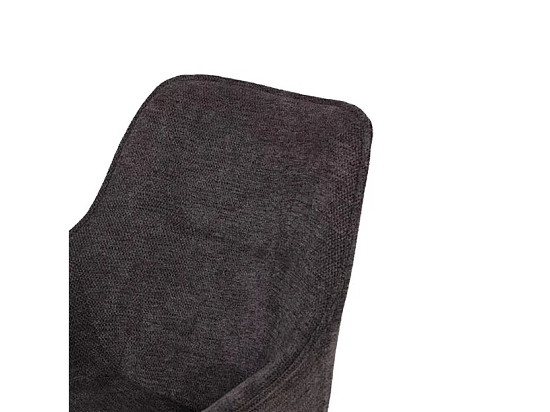 Chaise pivotante 360° anthracite pieds métal