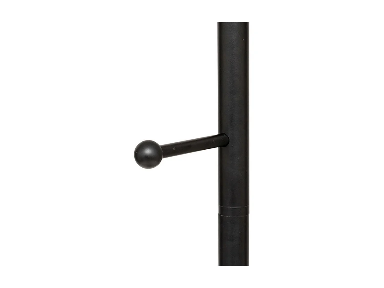 Porte-Manteaux 6 Tiges en Métal "Blackmarble" 173cm Noir