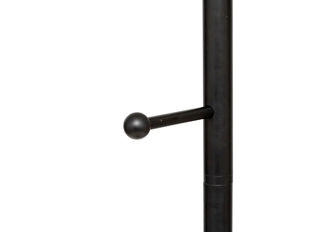 Porte-Manteau 6 Tiges en Métal "Blackmarble" 173cm Noir