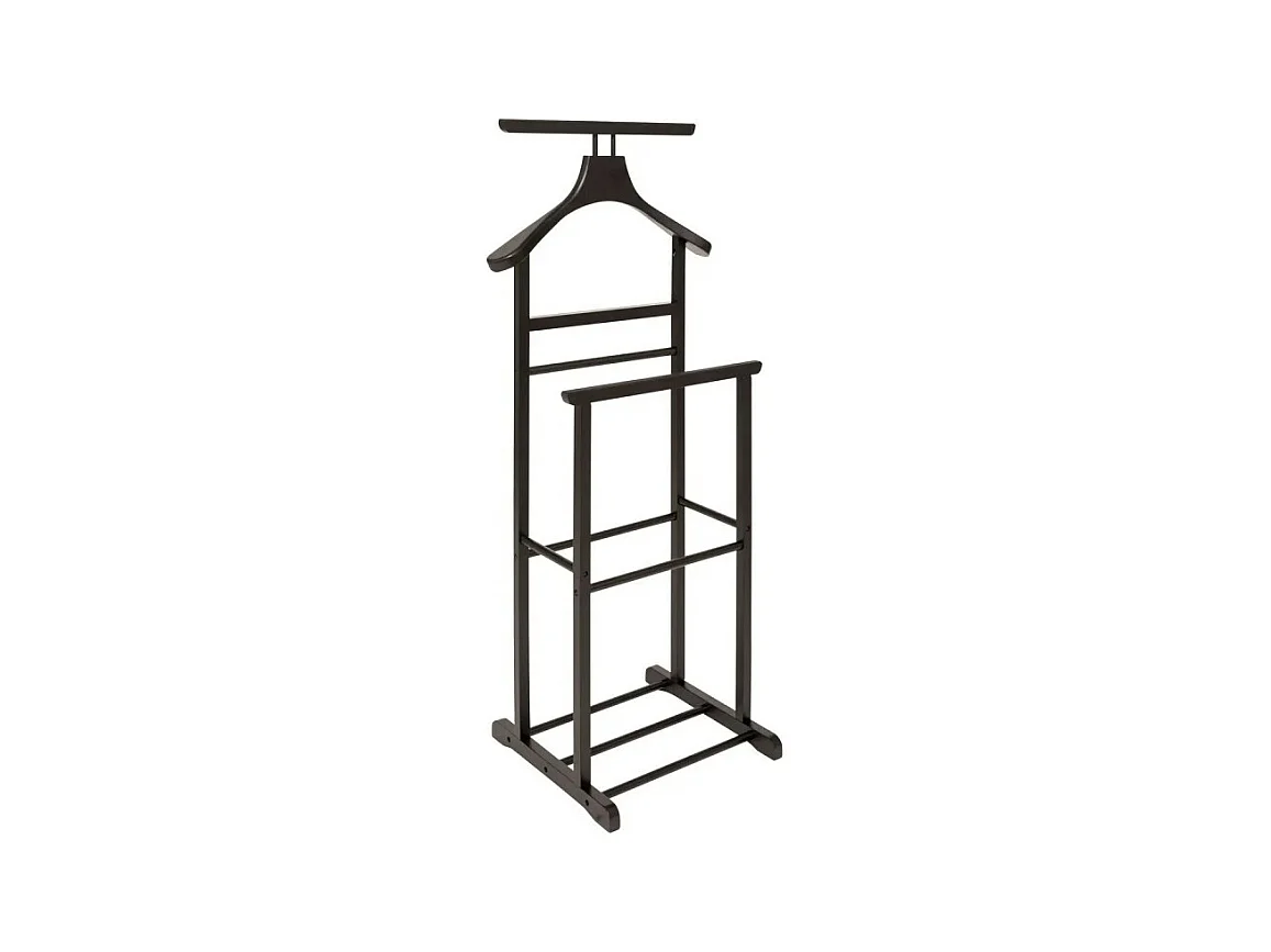 Valet de Chambre en Bois "Antidérapant" 103cm Noir