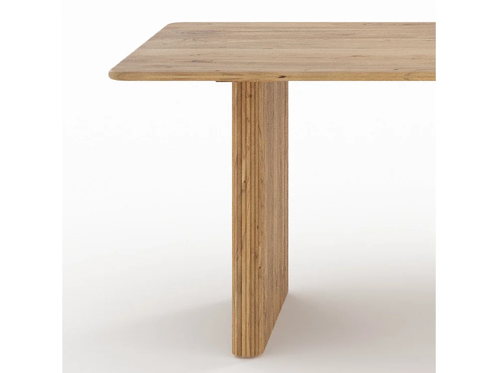 Mesa rectangular de madera de acacia para 8 personas - Andrea