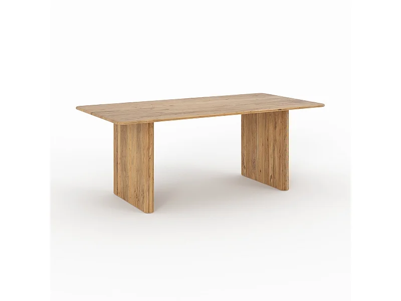 Mesa rectangular de madera de acacia para 8 personas - Andrea