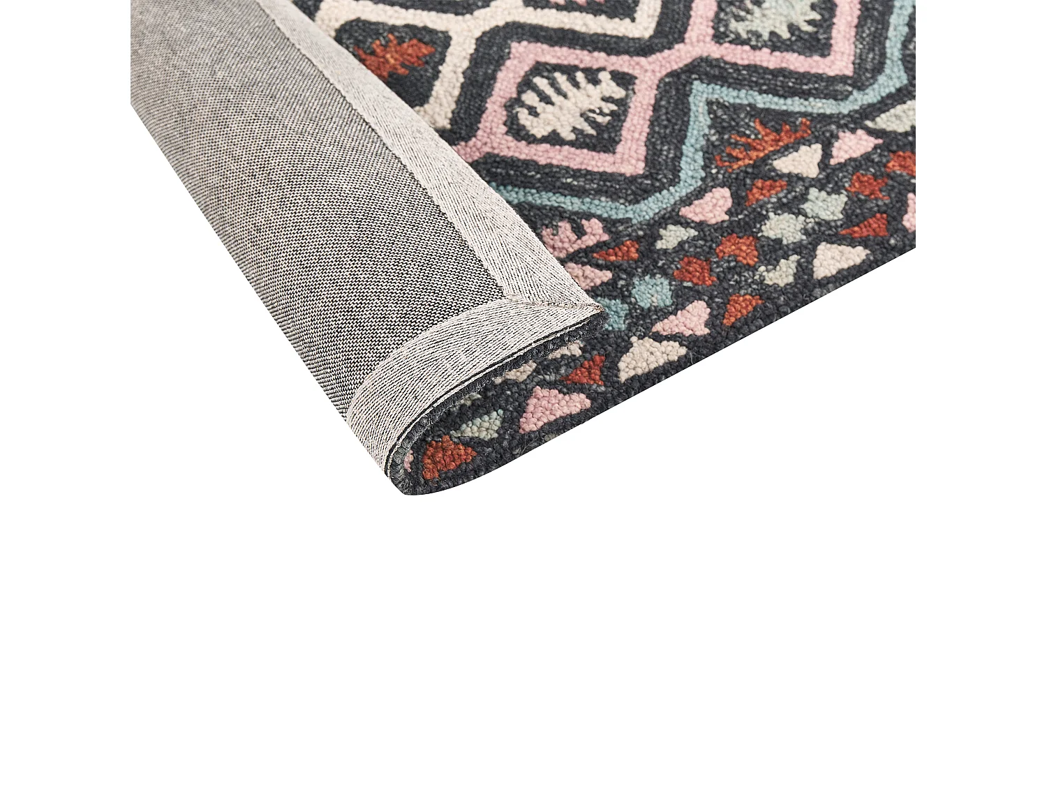 Vloerkleed wol meerkleurig 80 x 150 cm HAYMANA