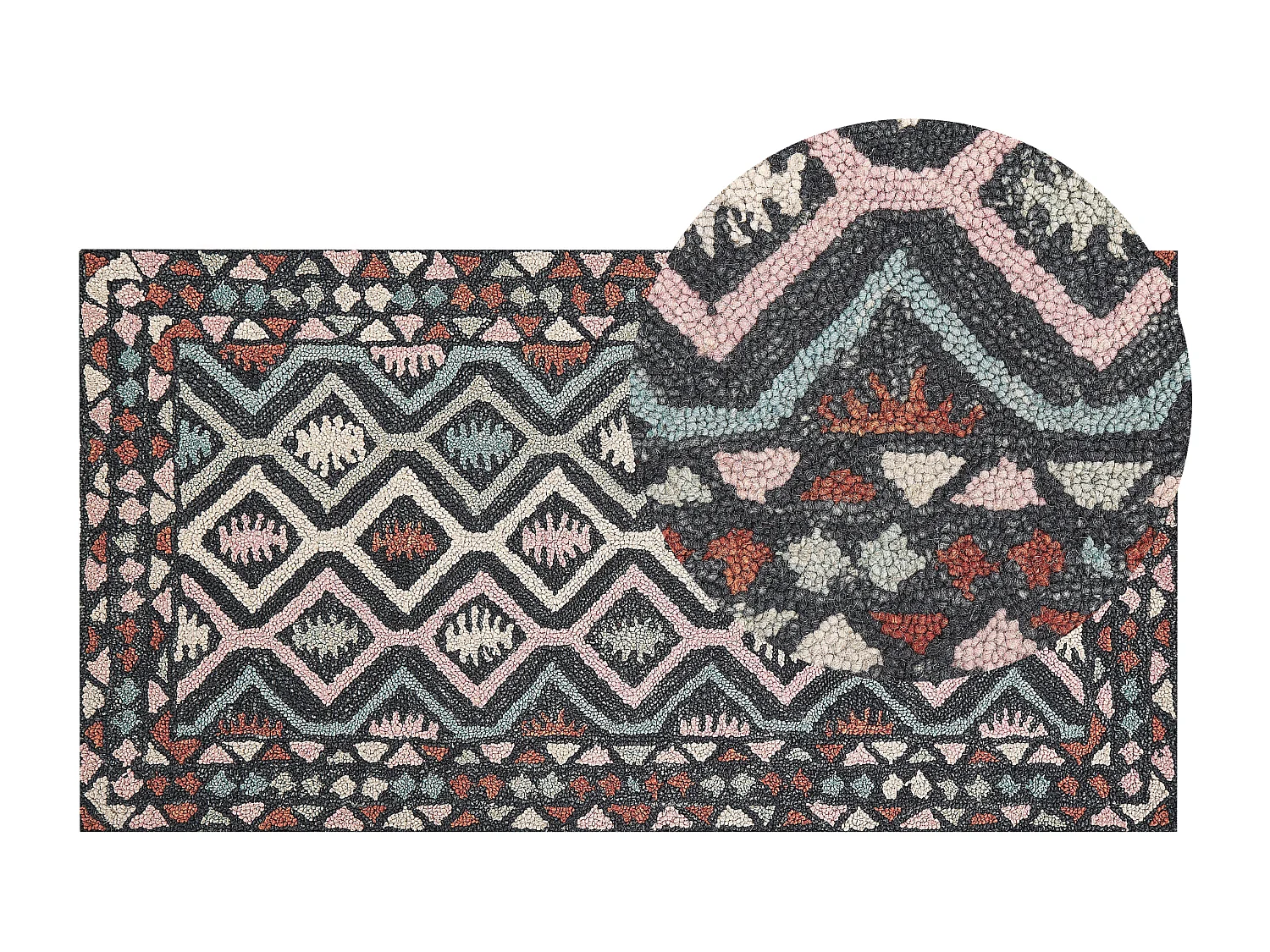 Tapis HAYMANA Multicolore 80 x 150 cm Laine