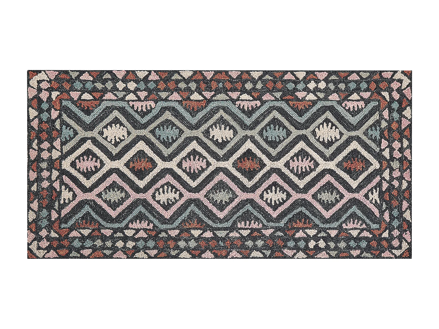 Tapete de lã multicolor 80 x 150 cm HAYMANA