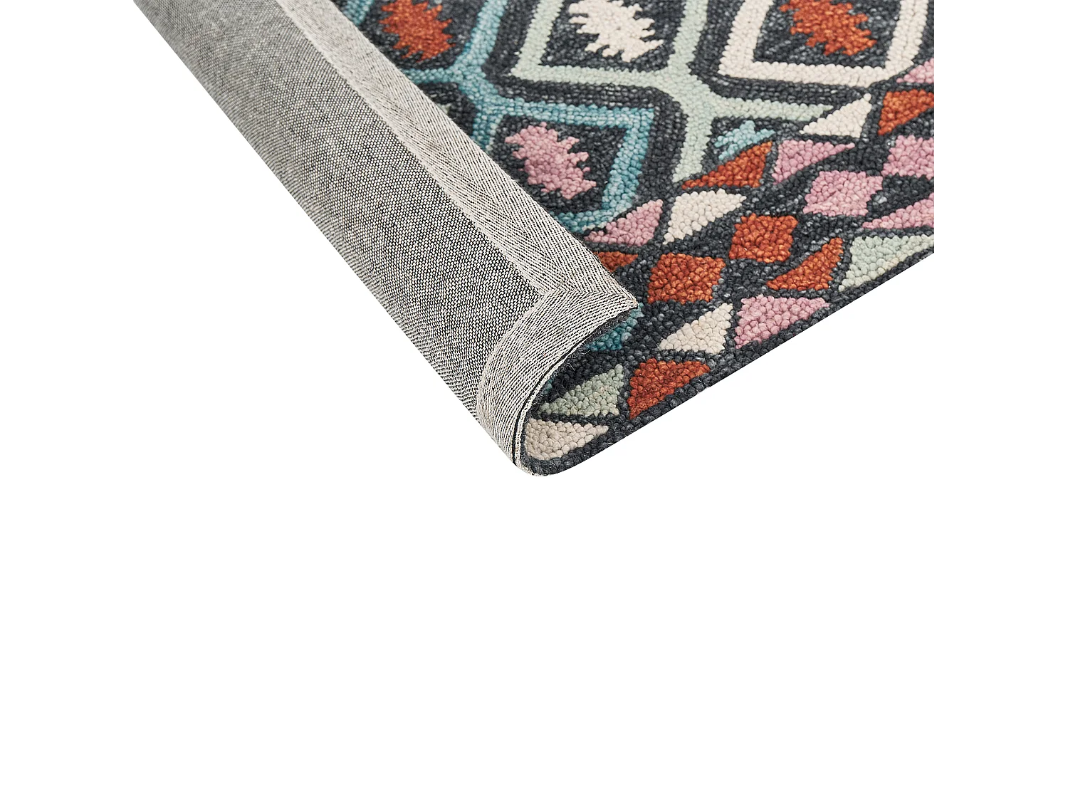 Alfombra de lana multicolor 200 x 200 cm HAYMANA