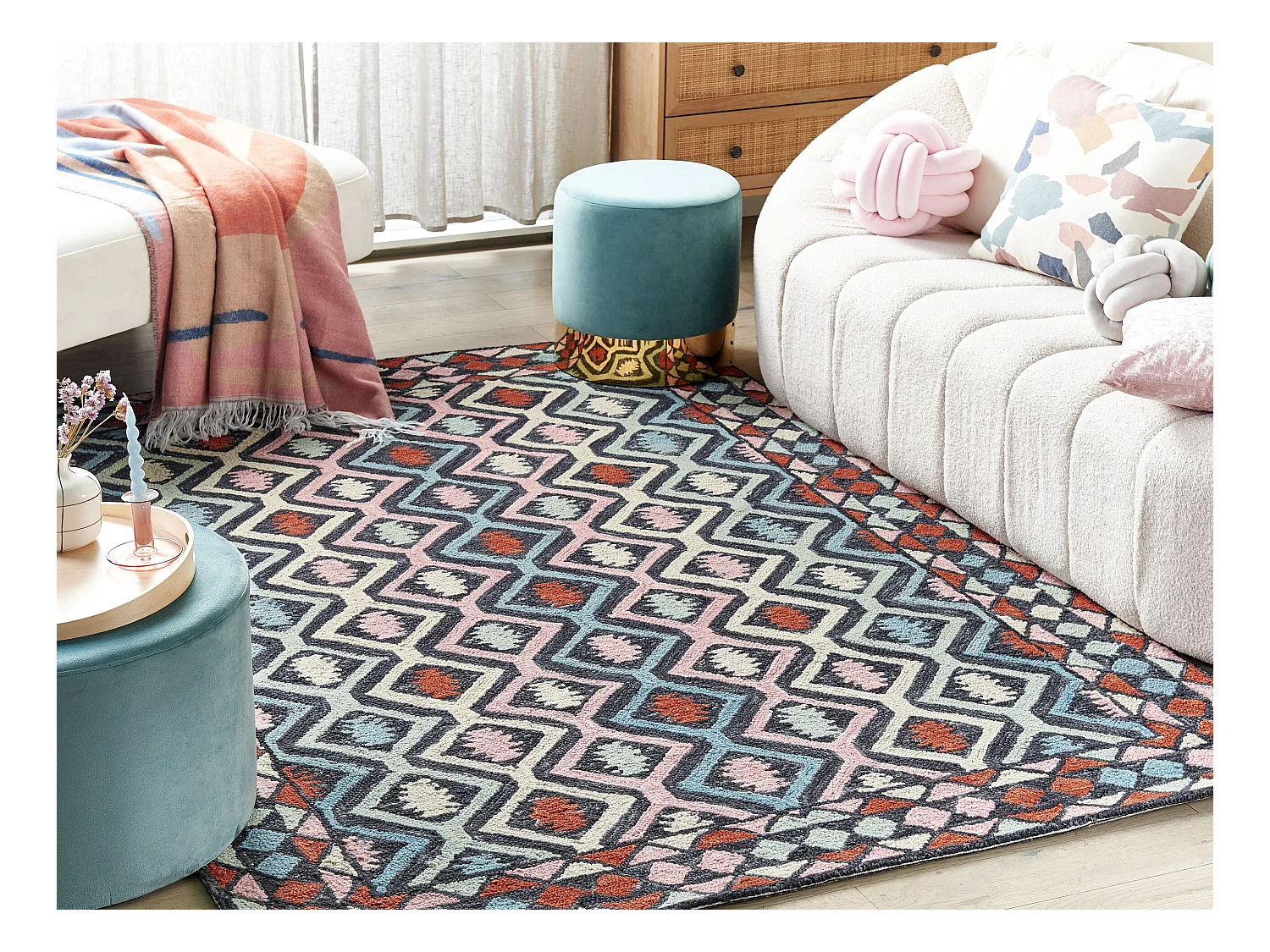 Tapis HAYMANA Multicolore 140 x 200 cm Laine