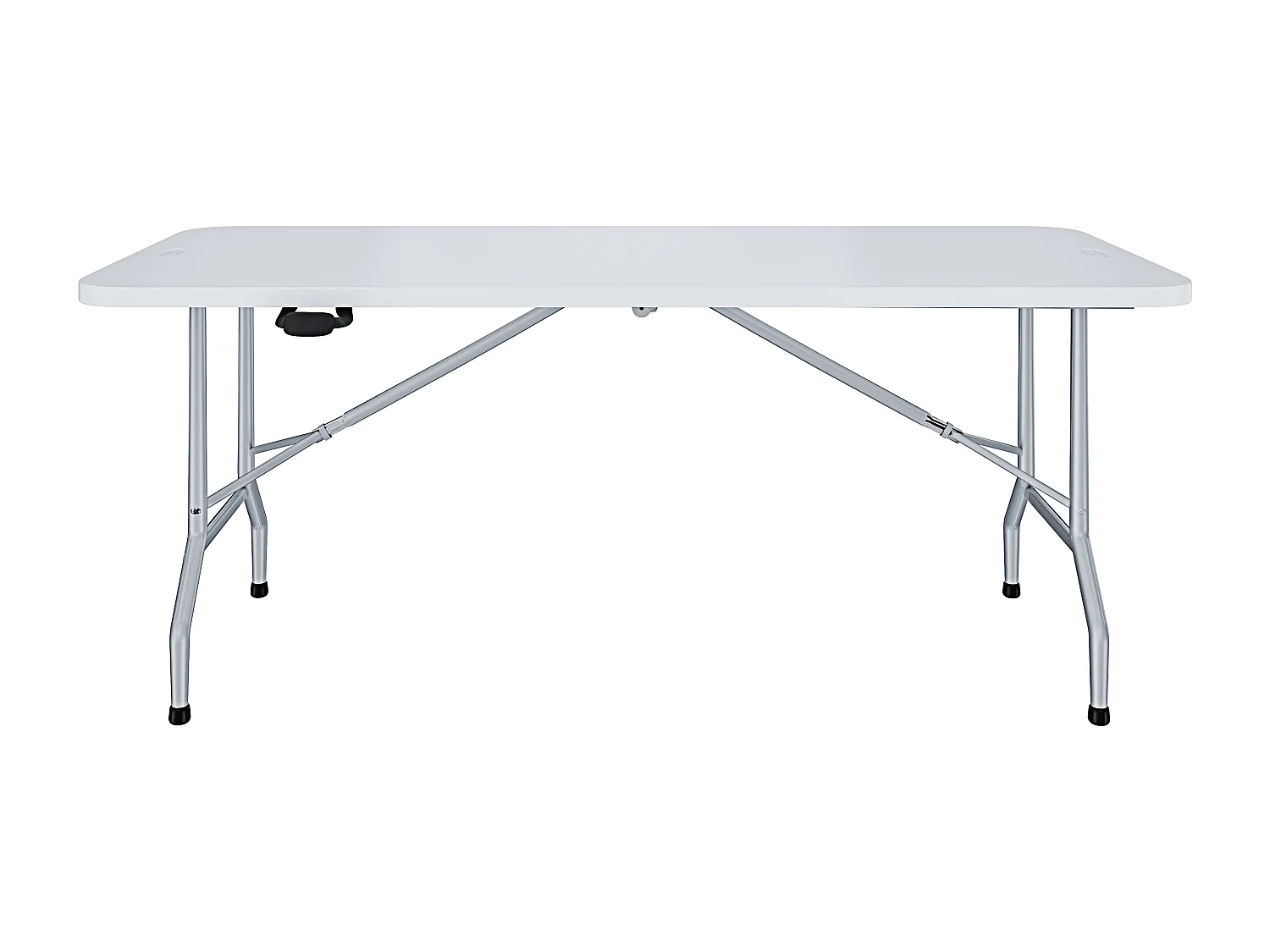 Tavolo Tavolino Pieghevole In Dura Resina Set Birreria Facile Trasporto Con Maniglie Ideale Per Giardino Campeggio Terrazzo Fiere Sagre 180 x 74 x 74 cm Bianco