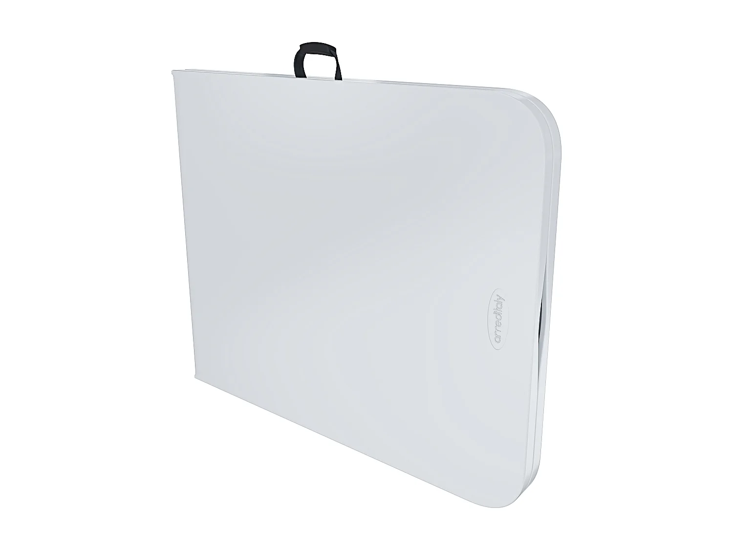 Tavolo Tavolino Pieghevole In Dura Resina Set Birreria Facile Trasporto Con Maniglie Ideale Per Giardino Campeggio Terrazzo Fiere Sagre 180 x 74 x 74 cm Bianco