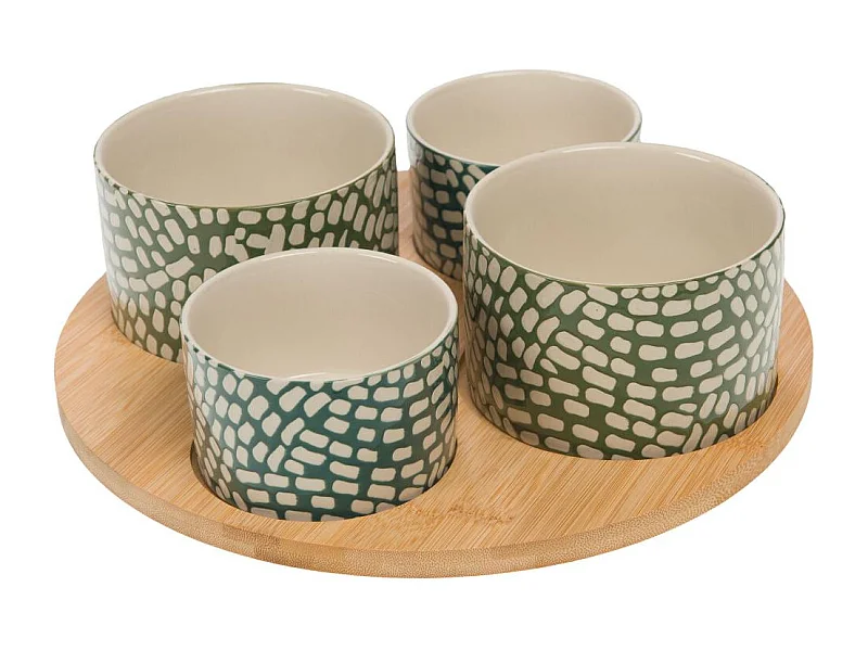 Plateau apéritif 4 bols isis