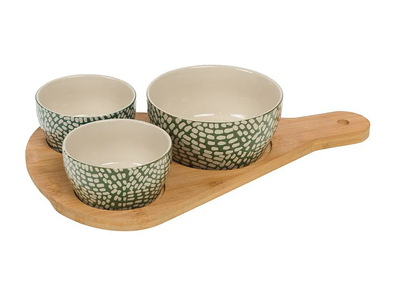 Plateau apéritif 3 bols Isis