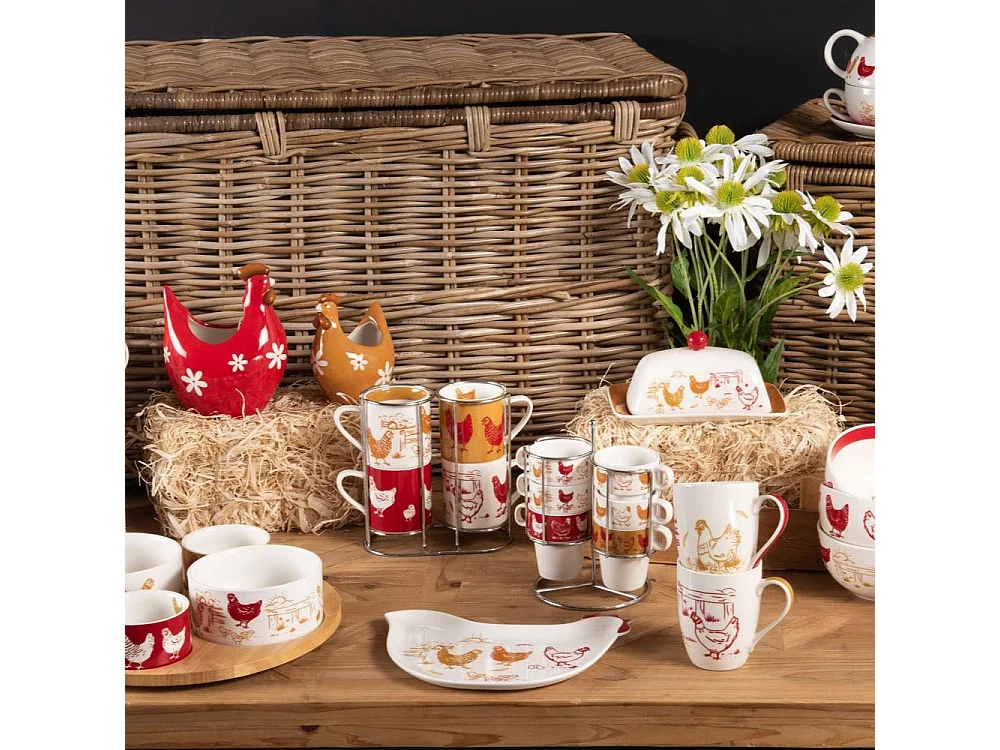 Coffret de 4 tasses déjeuner Maggie