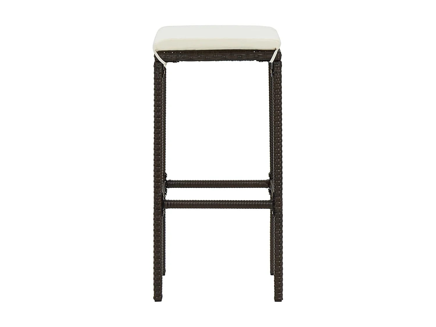 Meuble de bar de résine marron 38 x 38 x 76 cm 02_0014499