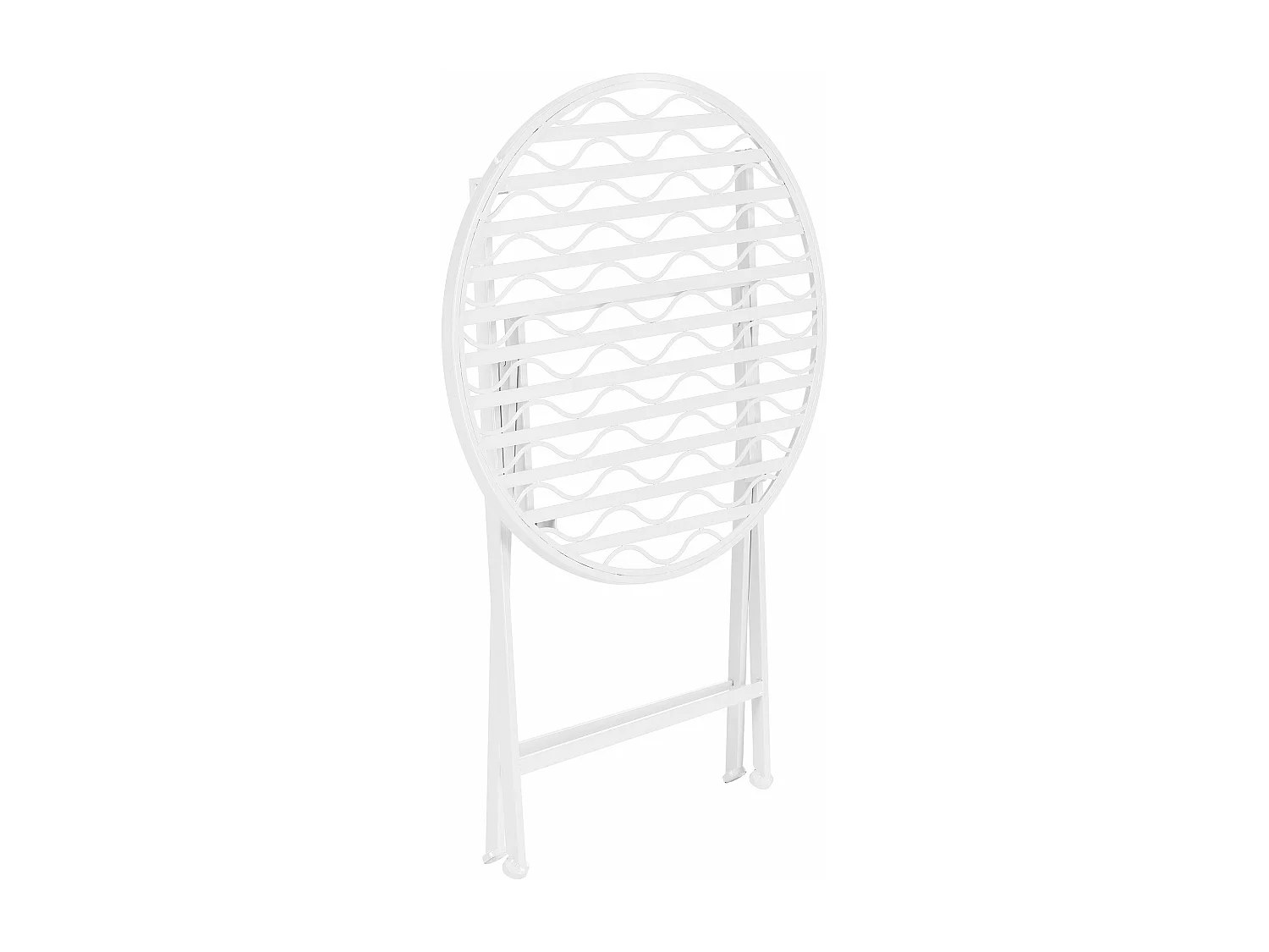 Set bistrot da giardino in metallo bianco 03_0006934