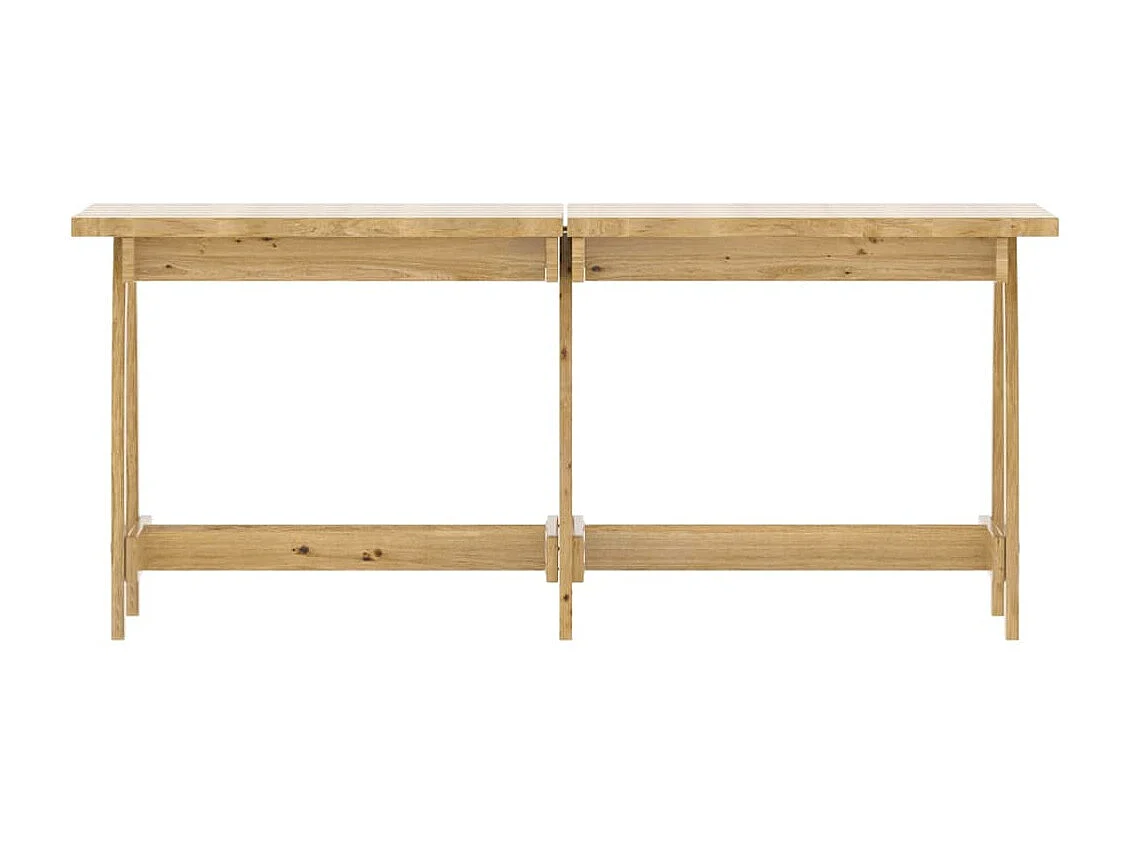 Mobilier de salle à bois marron 160 x 60 x 86 cm 02_0014591