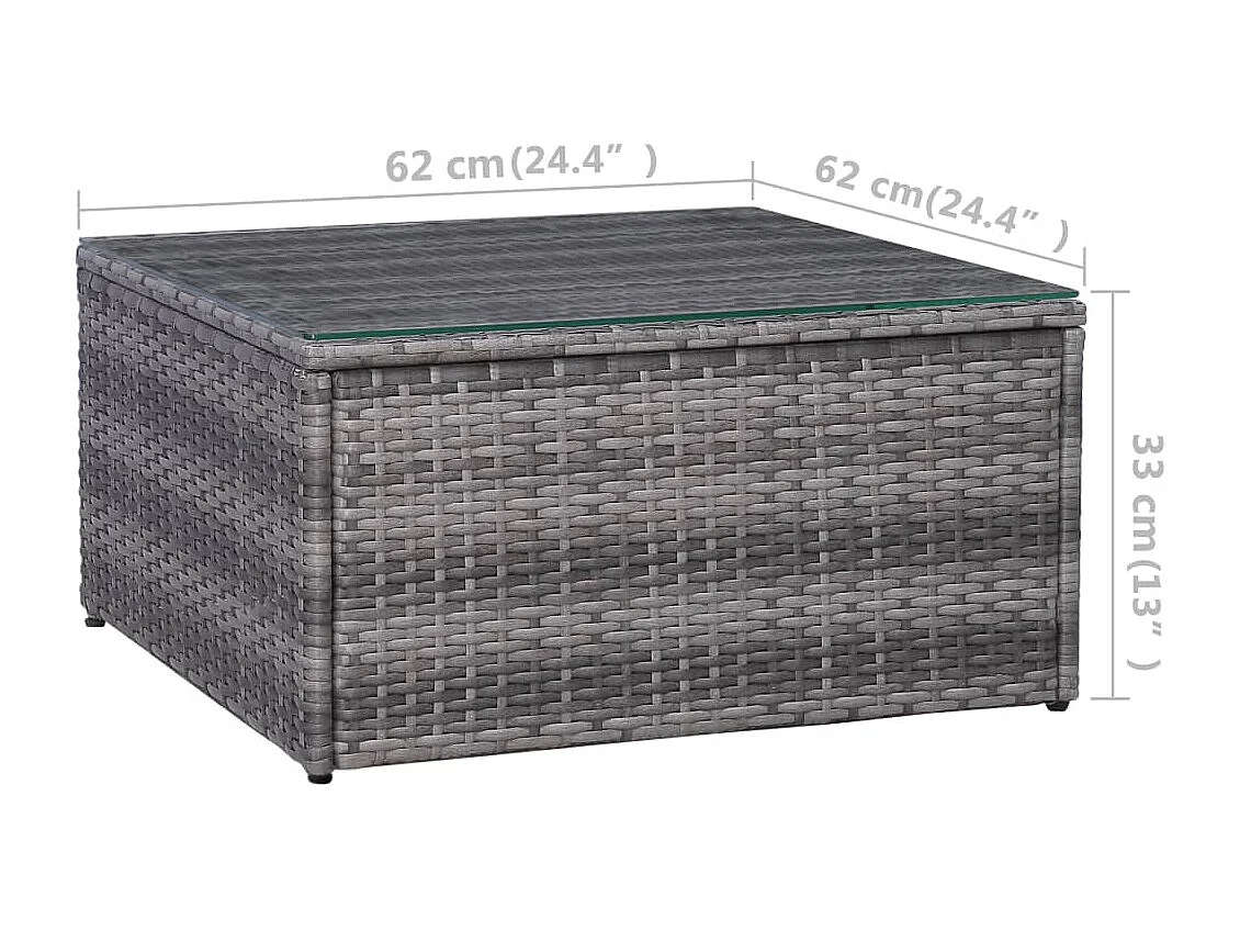 Mobili da giardino 5 pezzi e cuscini e guanciali in resina intrecciata 02_0014509