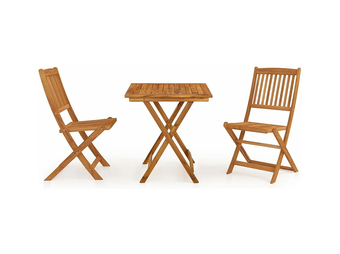 Mobilier à dîner de bois marron 48.5 x 57 x 91 cm 02_0014920