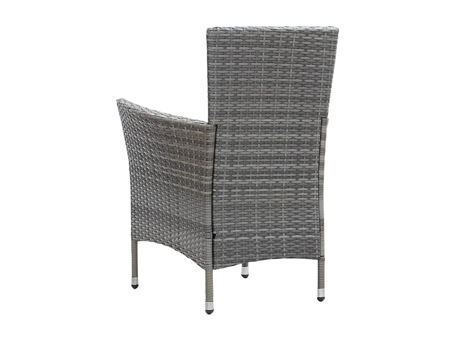 Mobilier à dîner de résine grise 190 x 90 x 75 cm 02_0014843