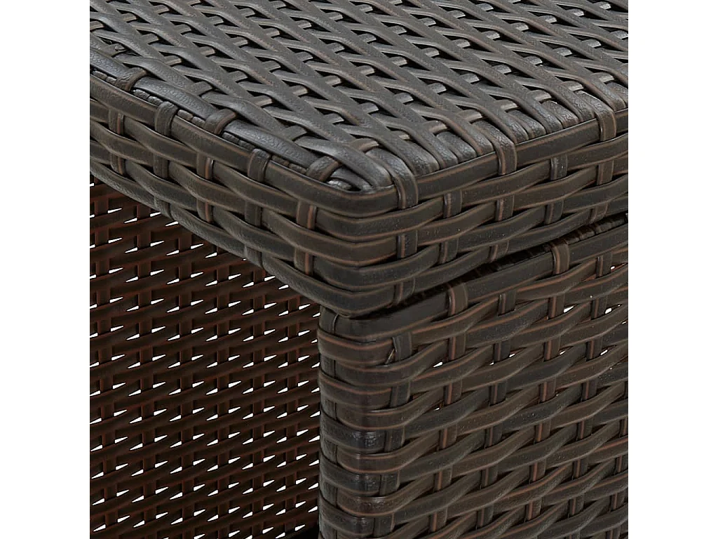 Meuble de bar de résine marron 120 x 60 x 110 cm 02_0014503