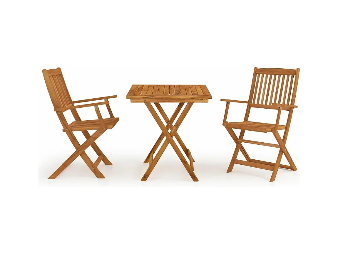 Mobilier à dîner de bois marron 54 x 57 x 91 cm 02_0014921