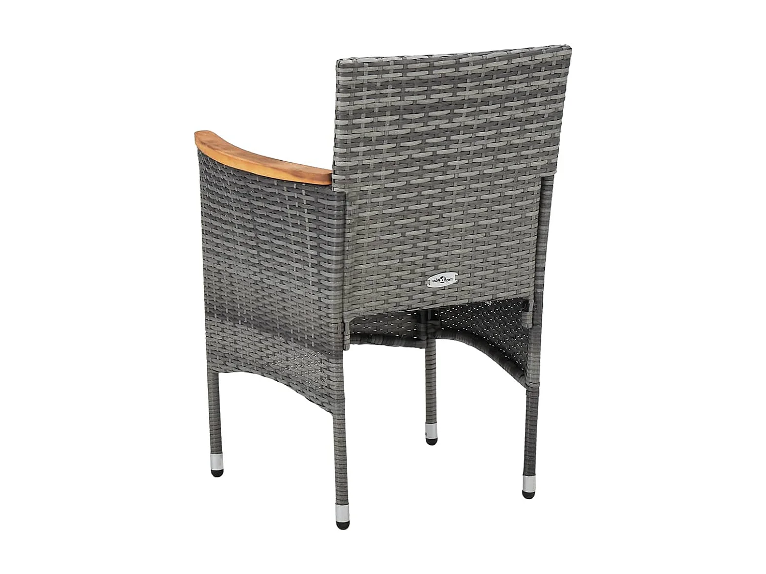 Mobilier à dîner de résine grise 52 x 57 x 84 cm 02_0014742