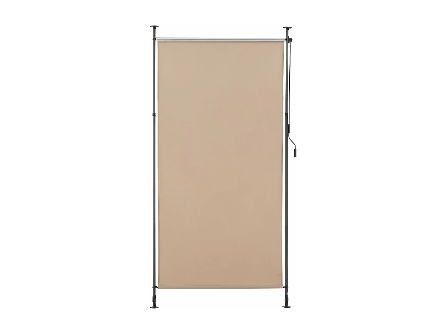 Estore exterior com barras telescópicas sem furar 134 x 270 x 310 cm areia 03_0006568