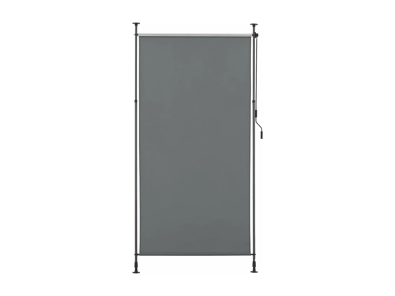 Estore exterior com barras telescópicas sem furação 134 x 270 x 310 cm cinza escuro 03_0006567