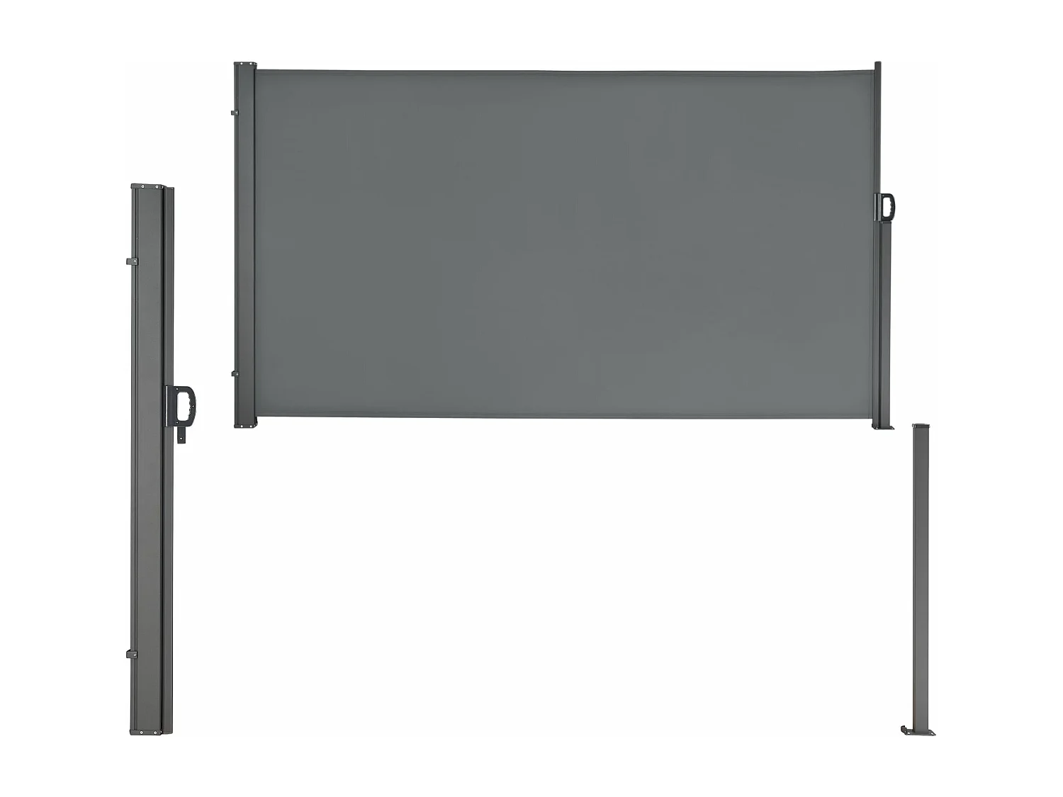 Store pour balcon latéral grise 300 x 300 x 160 cm 03_0006573