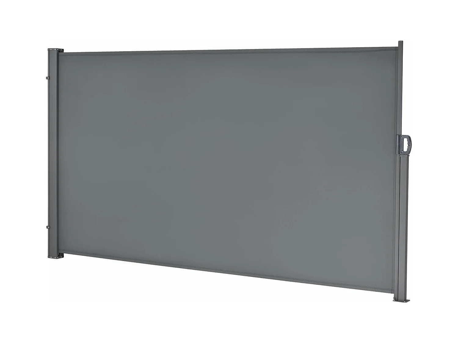 Tenda per balcone laterale acciaio poliestere 160 x 300 cm grigio ardesia 03_0006573