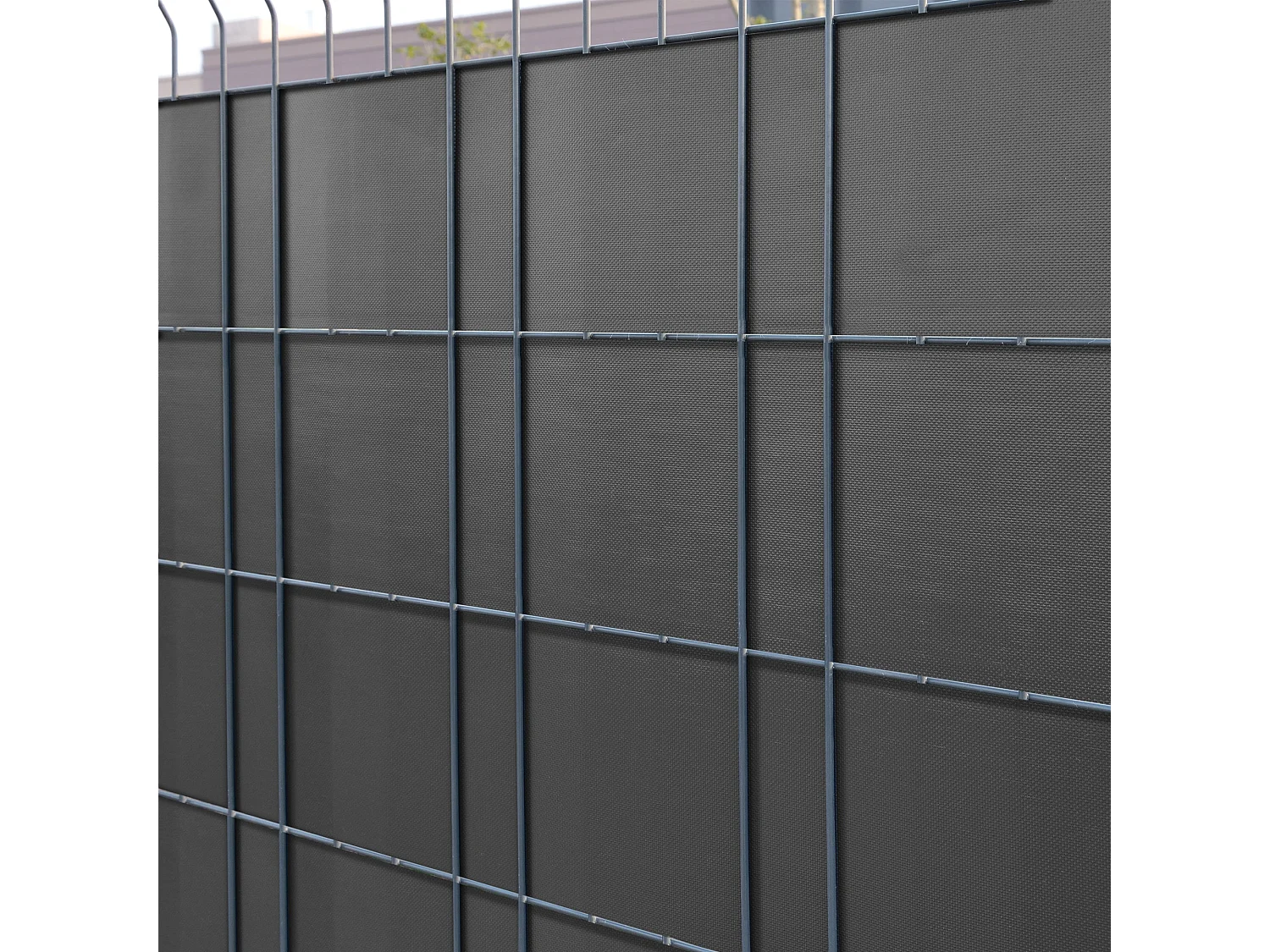 Bande de brise-vue PVC PVC grise 3500 x 19 x 19 cm 03_0006584