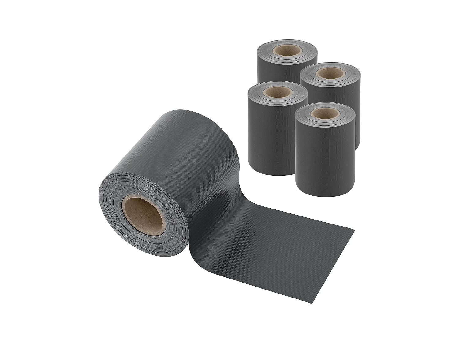 Set 4 strisce frangivista in PVC 140 m x 19 cm 26,6 m² grigio antracite ral 7016 03_0006599