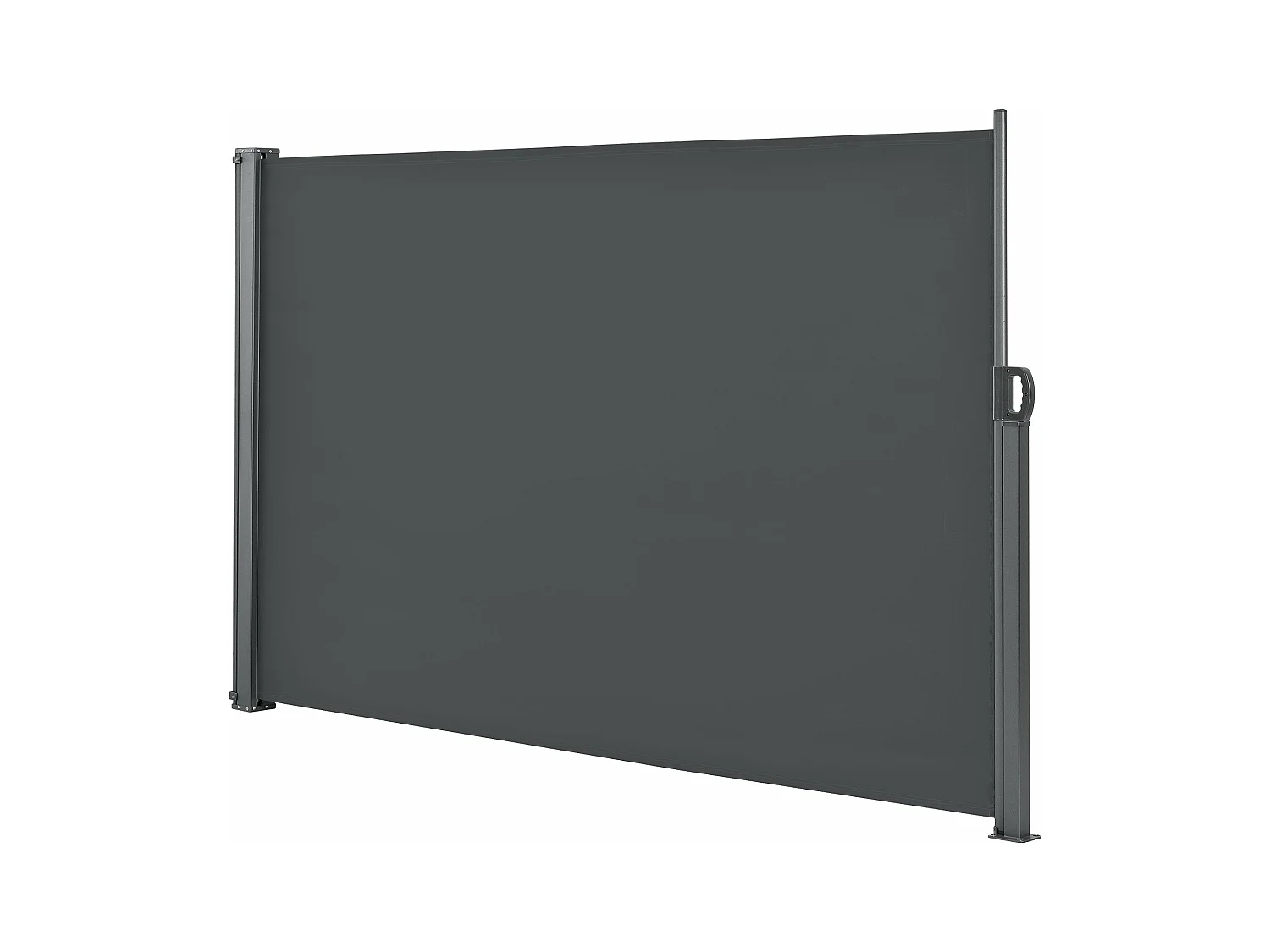 Tenda per balcone laterale acciaio poliestere 180 x 300 cm antracite 03_0006576