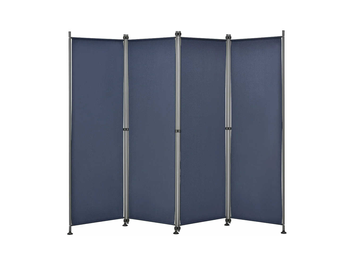 Frangivista con 4 pannelli in poliestere 215 x 170 cm blu scuro 03_0006551