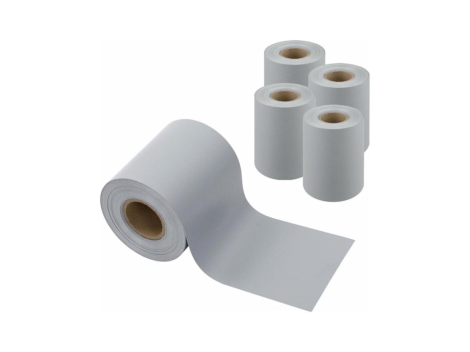 Set di 4 strisce frangivista in PVC 140 m x 19 cm 26,6 m² grigio chiaro 03_0006601