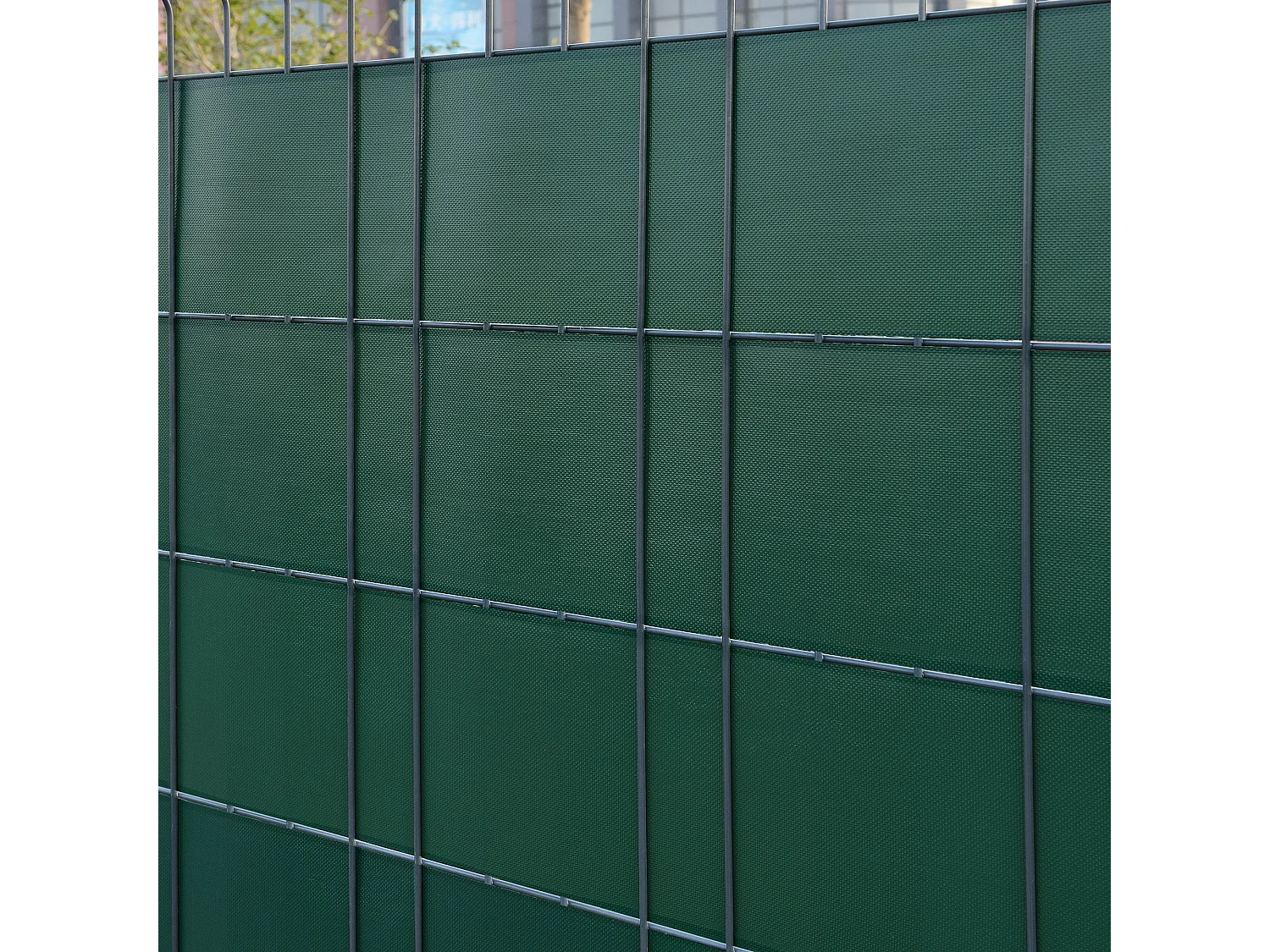 Striscia frangivista in PVC 35 m x 19 cm 6,65 m² verde muschio ral 6005 03_0006587