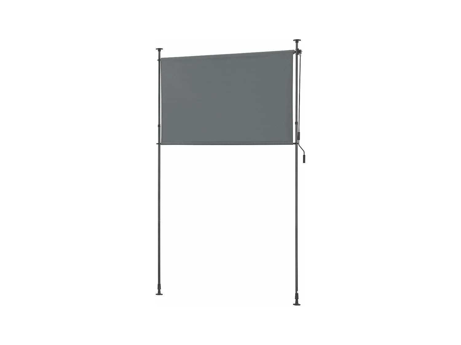 Tenda da esterno con aste telescopiche senza forare 184 x 270 x 310 cm grigio scuro 03_0006569