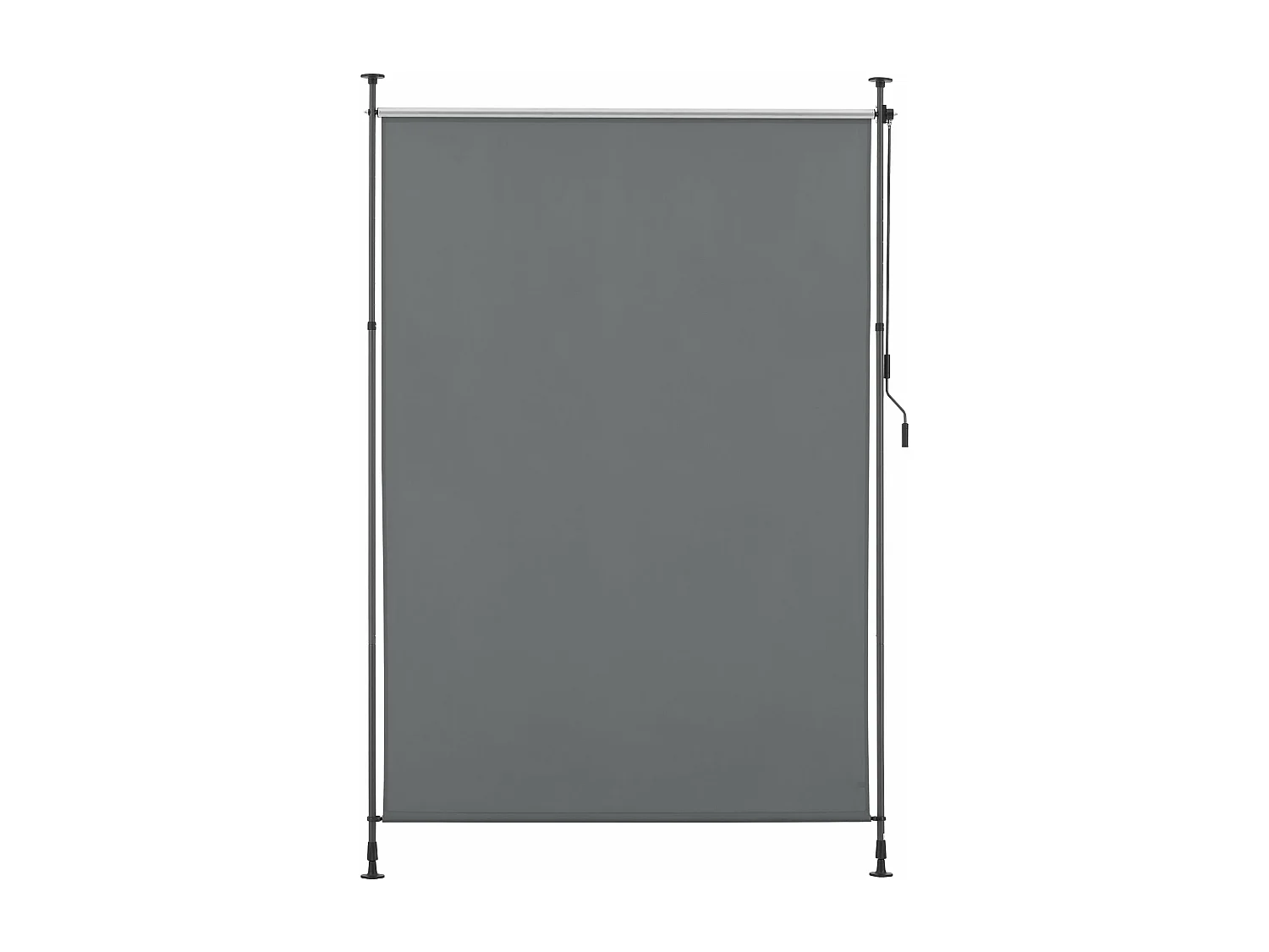 Estore exterior com barras telescópicas sem furação 184 x 270 x 310 cm cinza escuro 03_0006569