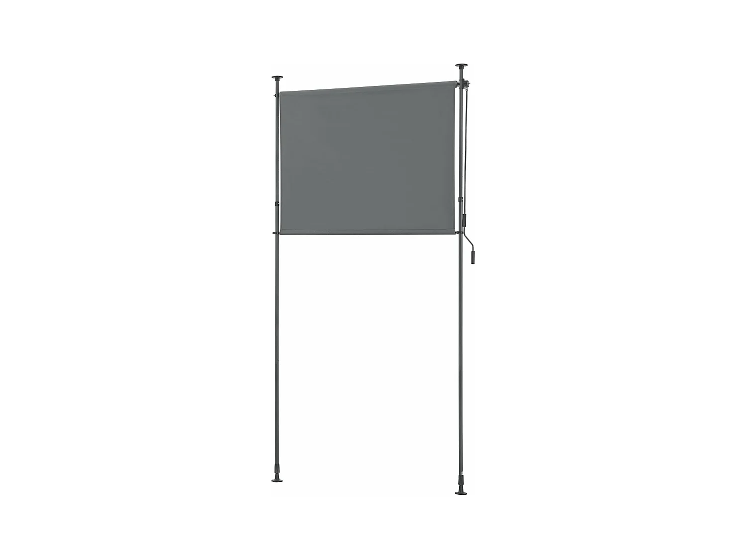 Tenda da esterno con aste telescopiche senza foratura 104 x 270 x 310 cm grigio scuro 03_0006565
