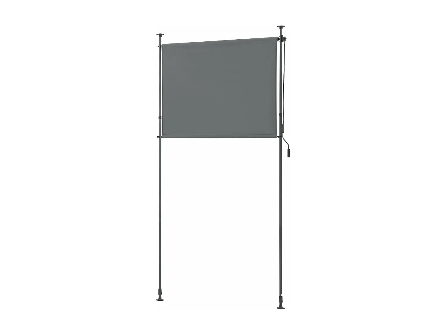 Estore exterior com barras telescópicas sem furação 104 x 270 x 310 cm cinza escuro 03_0006565
