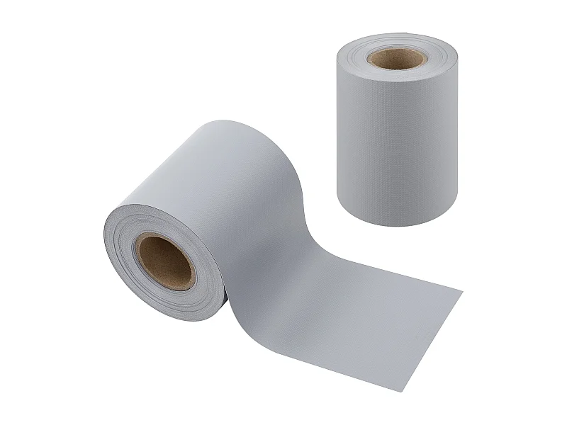 Listón de privacidad de PVC 35 m x 19 cm 6,65 m² gris claro 03_0006586