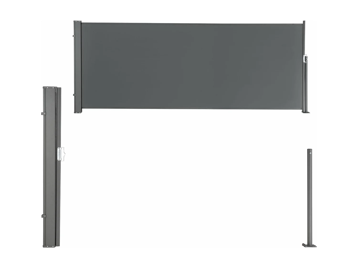 Store pour balcon latéral grise 300 x 300 x 120 cm 03_0006571