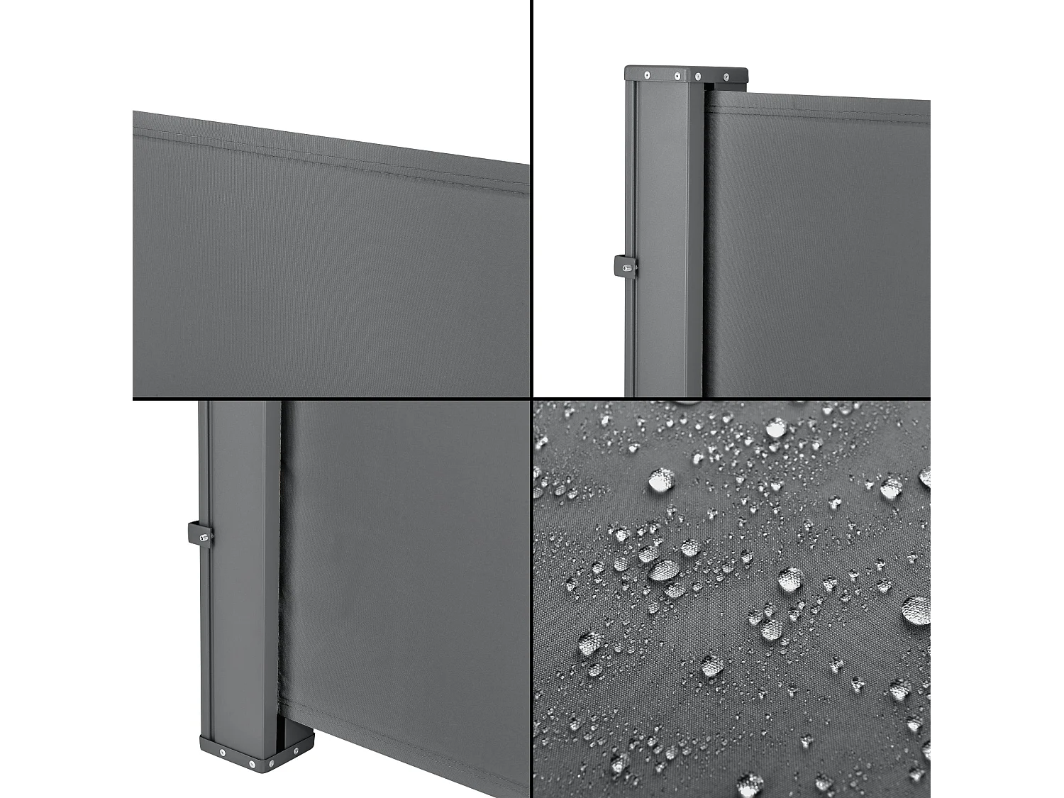 Store pour balcon latéral grise 300 x 300 x 120 cm 03_0006571