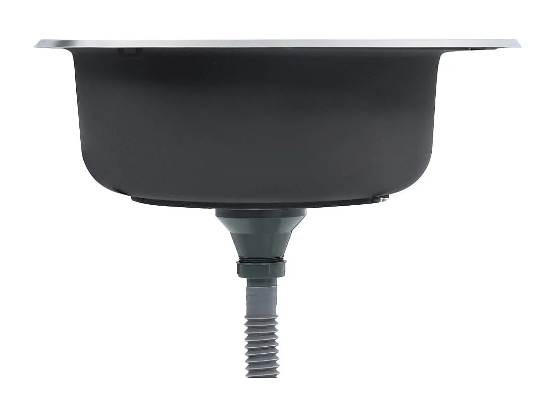 Fregadero de cocina con colador y sifón 48 cm acero inoxidable 02_0002356