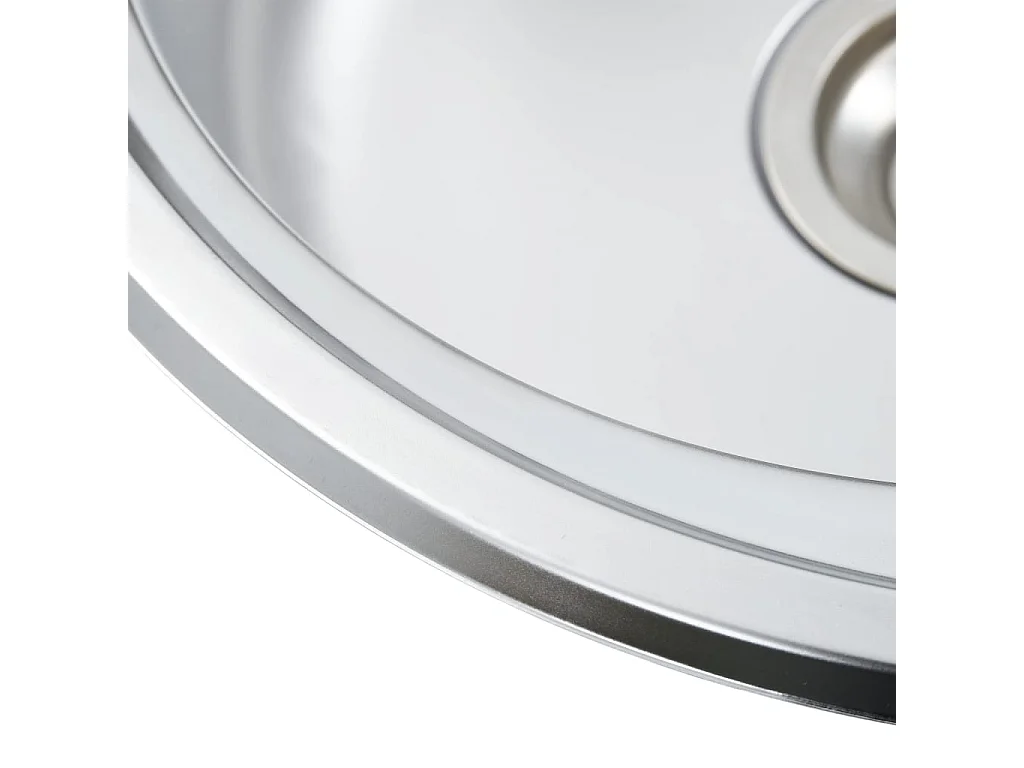 Fregadero de cocina con colador y sifón 48 cm acero inoxidable 02_0002356