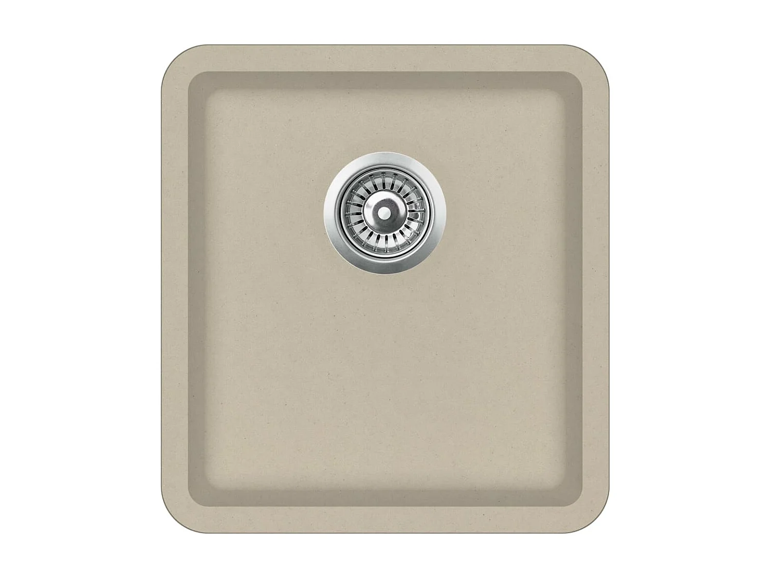 Lavello cucina lavabo singolo 42 x 46 cm granito beige 02_0002353