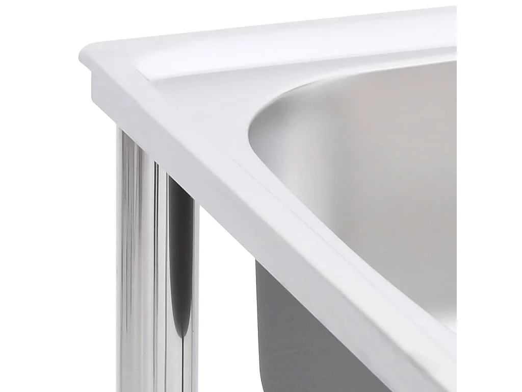 Évier de camping seul argenté 55 x 45 x 18 cm 02_0002435