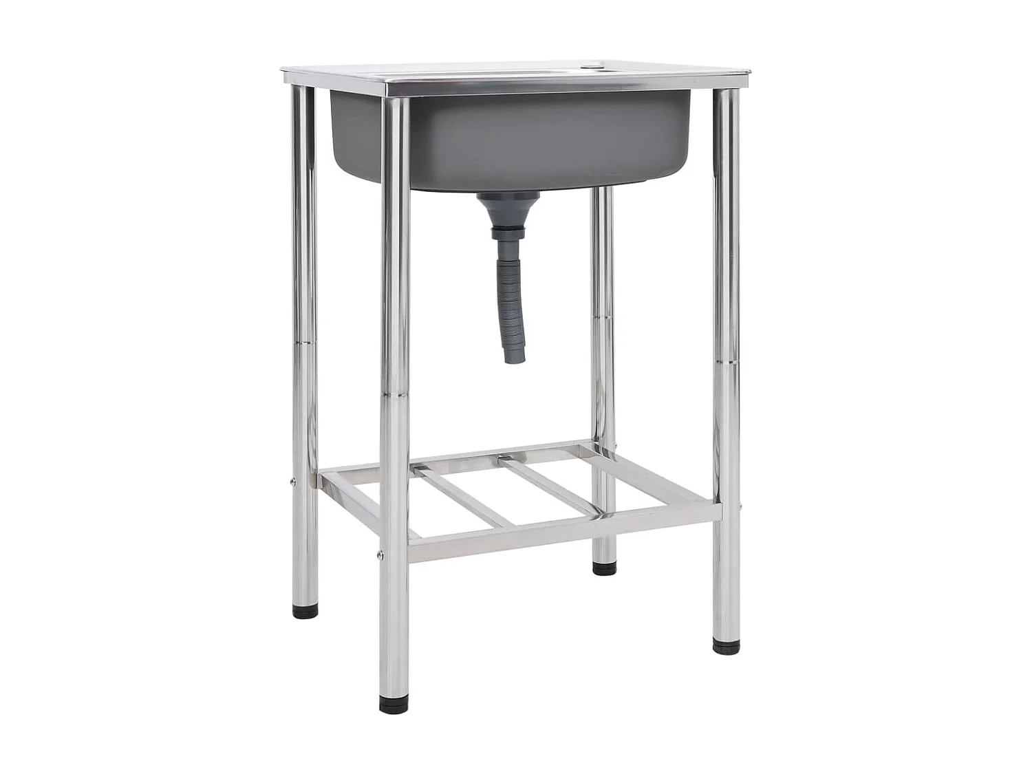 Évier de camping seul argenté 55 x 45 x 18 cm 02_0002435