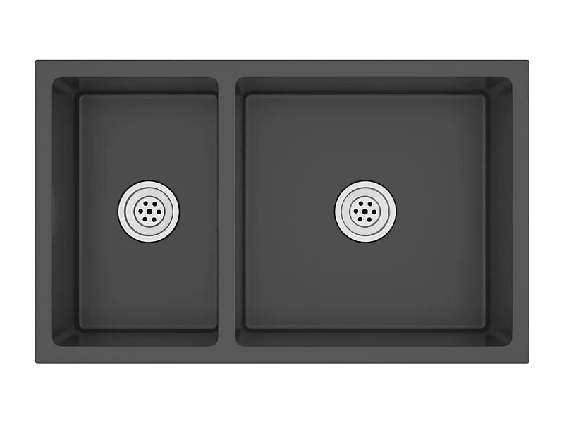 Pia de cozinha 62 x 36 x 51 cm aço inoxidável preto 02_0002478