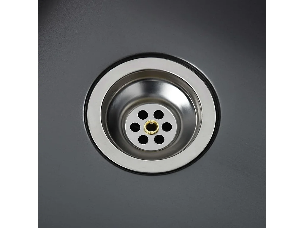 Pia de cozinha 62 x 36 x 51 cm aço inoxidável preto 02_0002478